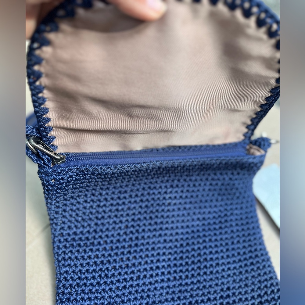 The Sak Blue Crochet Crossbody Bag- Sayulita print - Picture 5 of 7